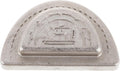Cast Iron Fabric Pattern Weight for Sewing, Semicircle Silver