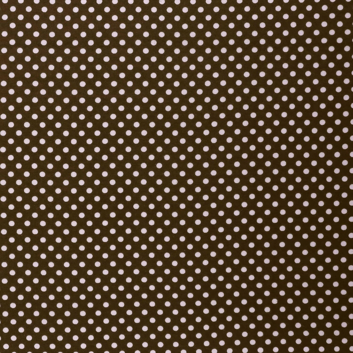 Mook Fabrics Polka Dot Flannel [43in. Wide], Brown/White Cut by The