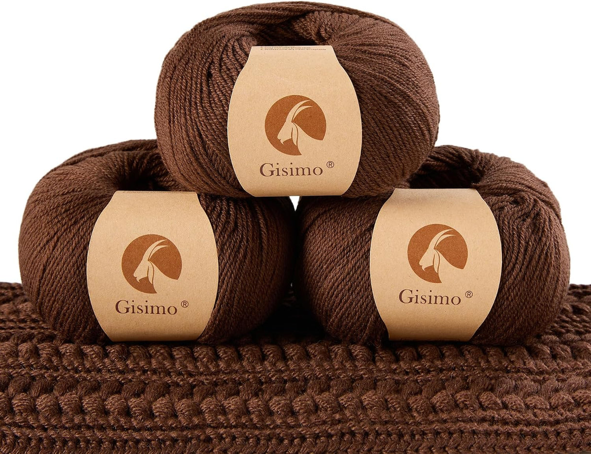 Cashmere Yarn for Knitting & Crocheting - 30% Cashmere, 70% Wool