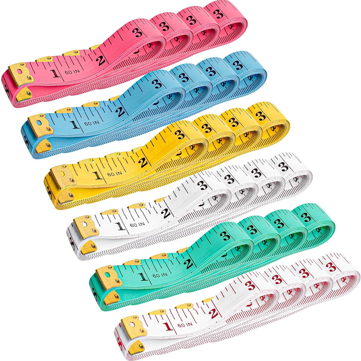LOUHUA Tape Measures 24 Pack, Soft Measuring Tape Bulk for Body Sewing