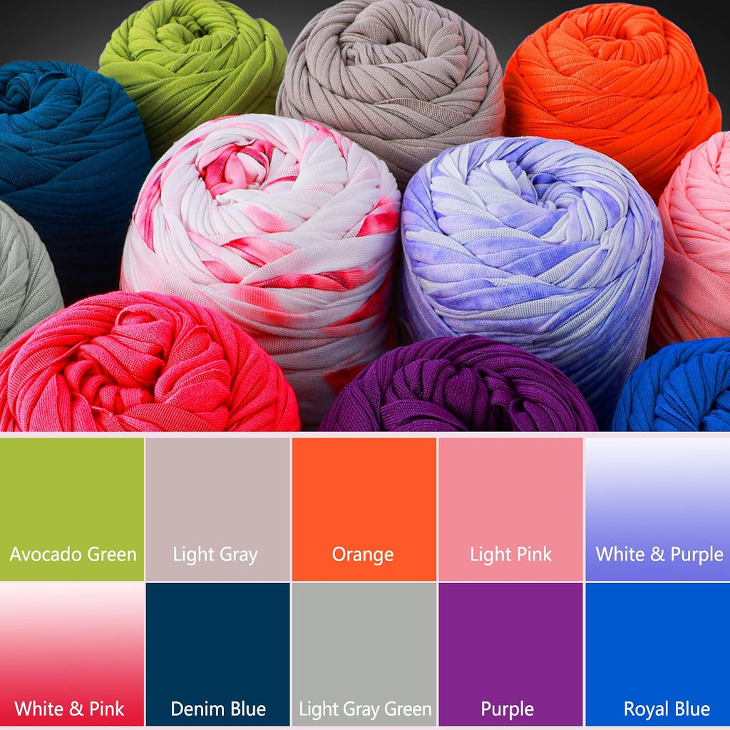 2 Pack T-Shirt Tshirt Yarn 400g/144yds High Elastic Thick Yarn