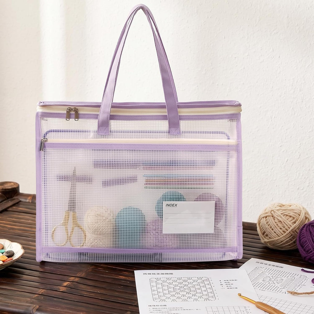 Cross Stitch Pattern Holder & Sew Project Bag with 8 Replacement