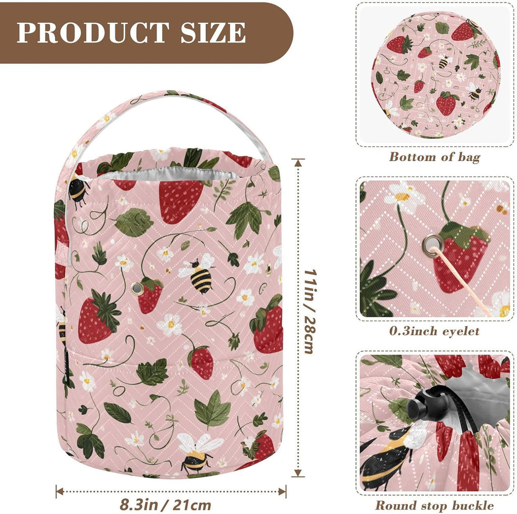ElliTarr Crochet Bag Yarn Bag with Handle Portable Knitting Project