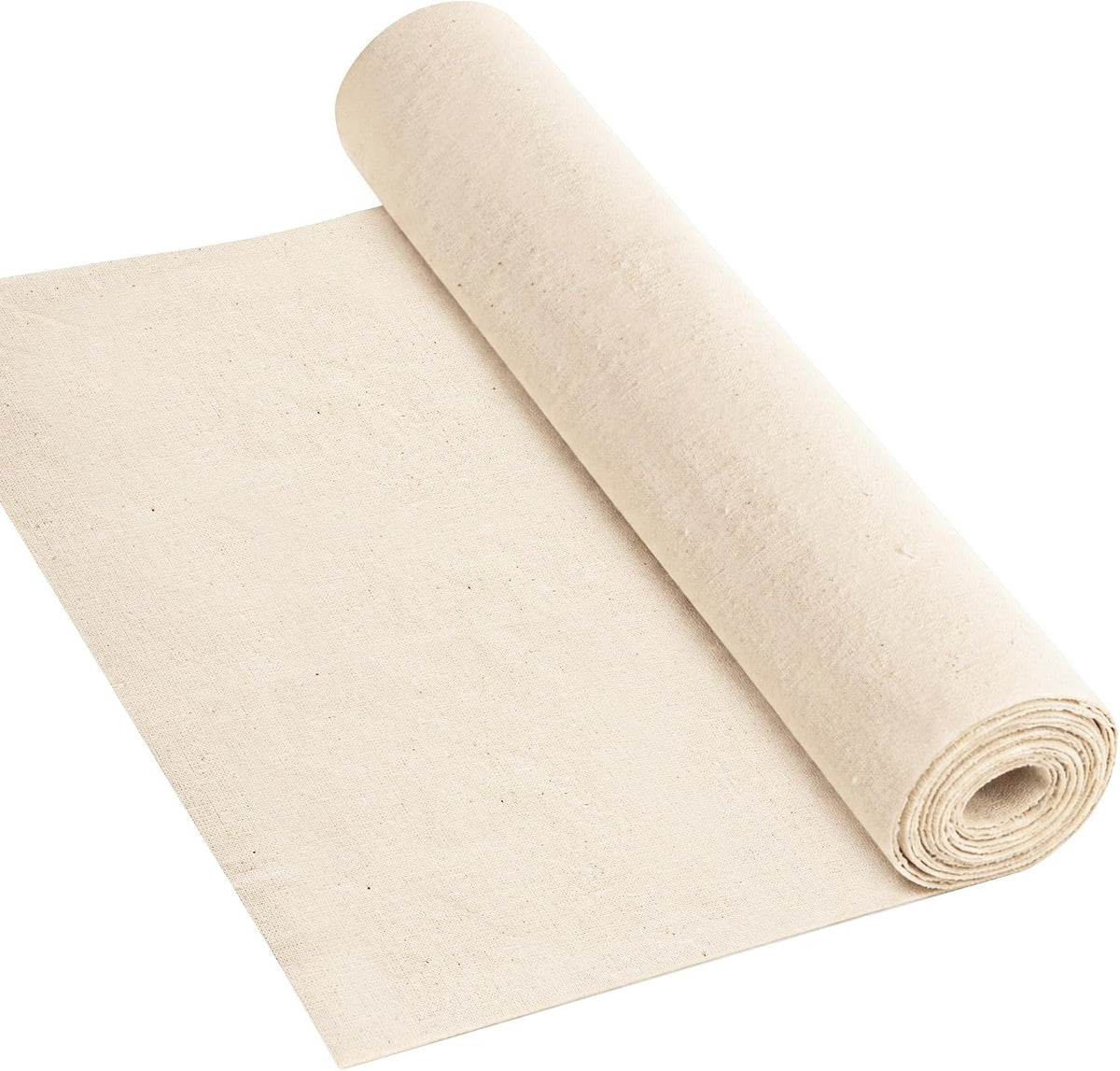 5 oz Lightweight Canvas Fabric, Soft Natural Cotton Blend 60'' Wide
