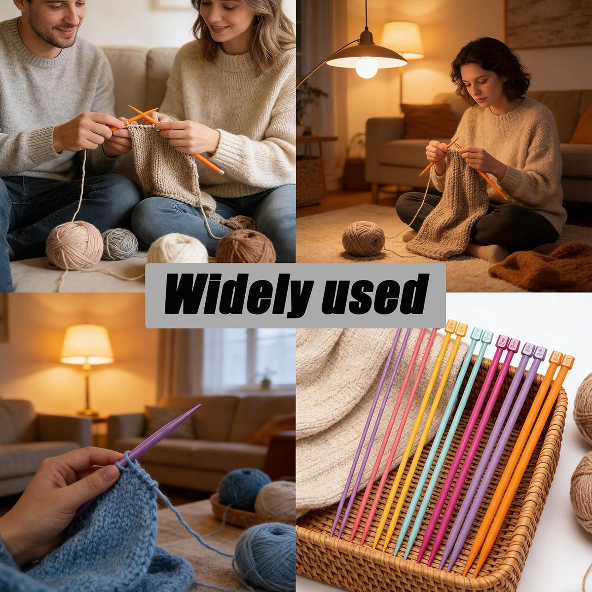 Yinluluna 14 PCS Knitting Needles, 4 mm-10 mm