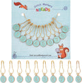 NBEADS 10 Pcs Number 0~9 Stitch Markers, Alloy Enamel Crochet Stitch