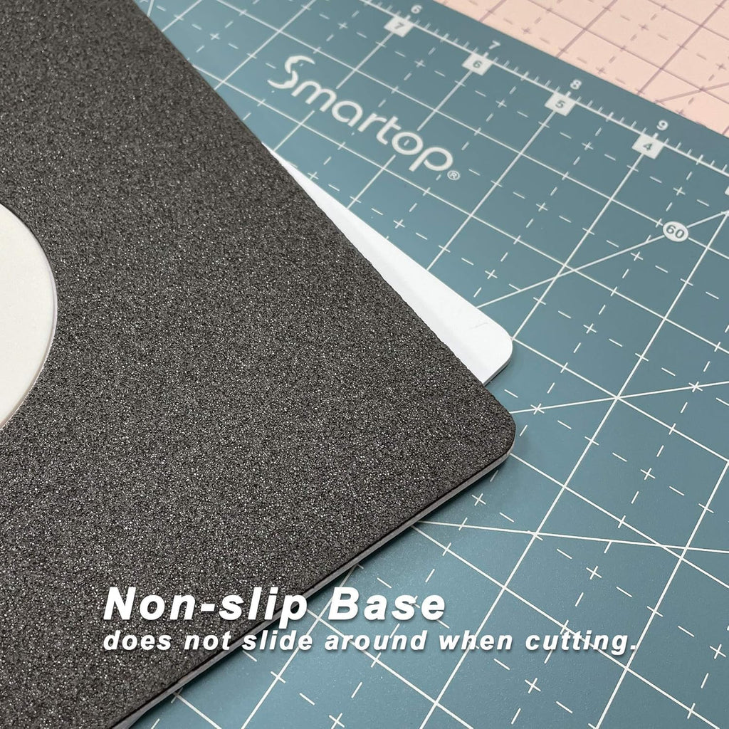 18"x18" Rotating Self Healing Cutting Mat, Non-Slip Non-Reflective