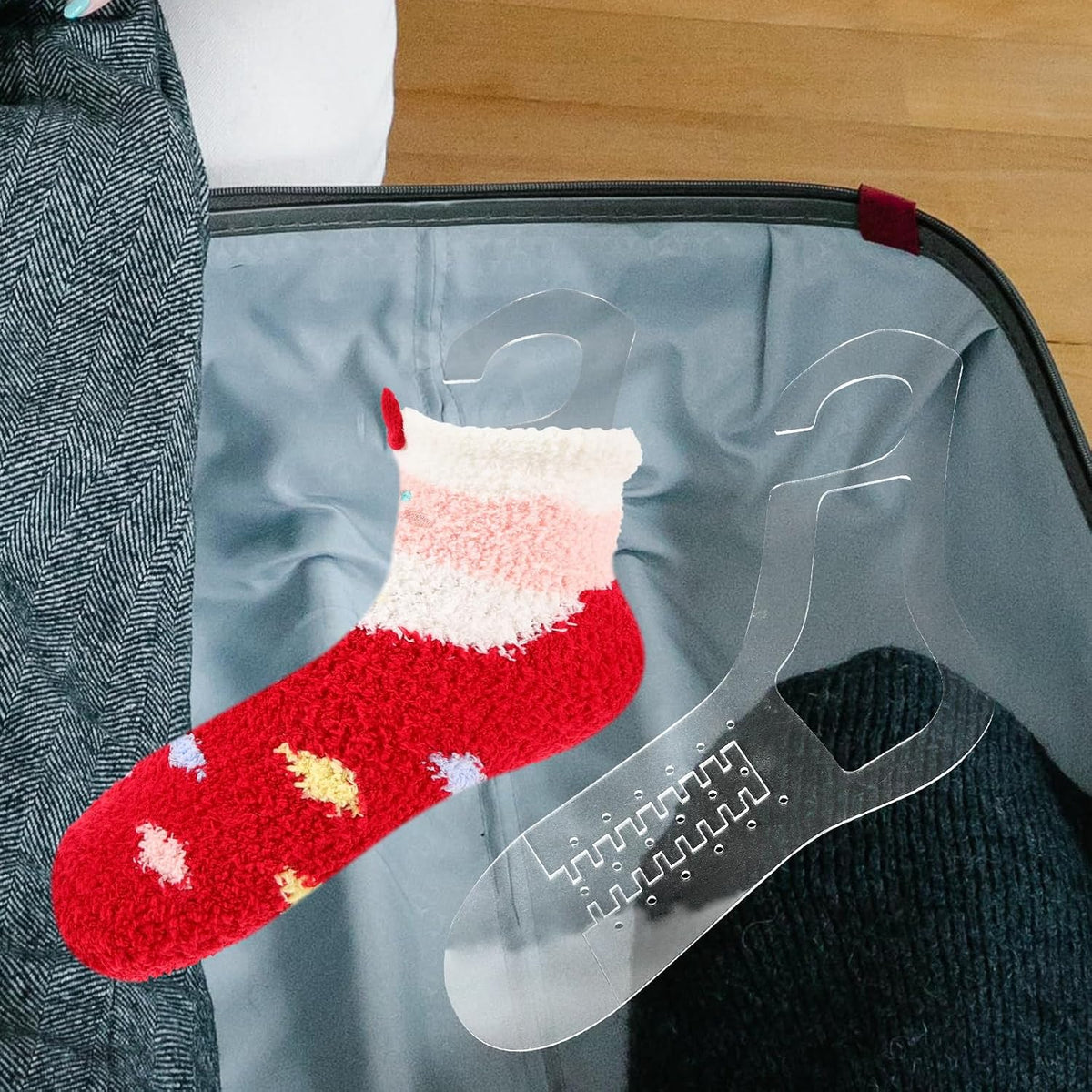 VILLCASE 2 Pack Acrylic Sock Blockers for Knitting