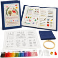 Zhenqing Embroidery Stitch Kit for Beginners, Stitch Practice Sampler