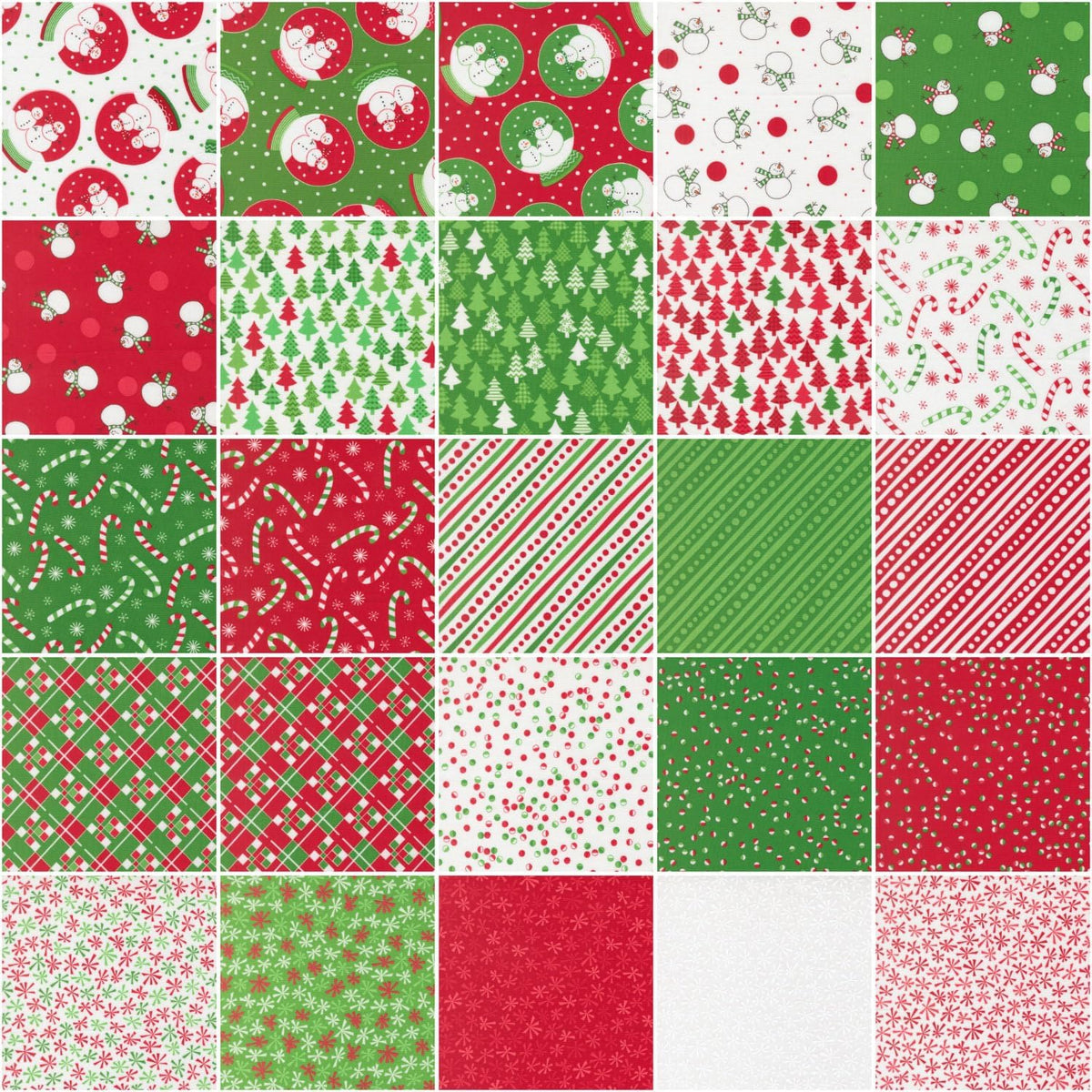 Me and My Sister Designs Snow Time 25 Fat Quarters Moda Fabrics