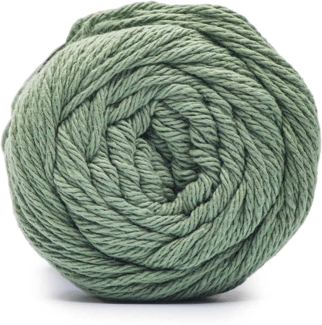 Peaches & Creme Solids 100% Cotton Yarn for Crocheting, Rosemary