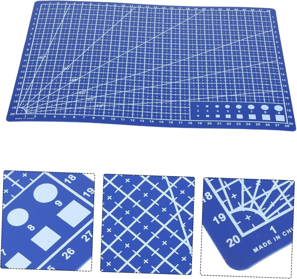 A4 Double Sided Self Healing Cutting Mat Board with Grid