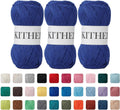 Cotton Yarn,50% Cotton 50% Polyester-10.5oz,526yard,3 Pack,Soft Yarn