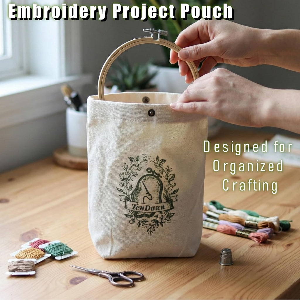 TenDawn Embroidery Stitch Book Kit for Beginners, 32 Essential