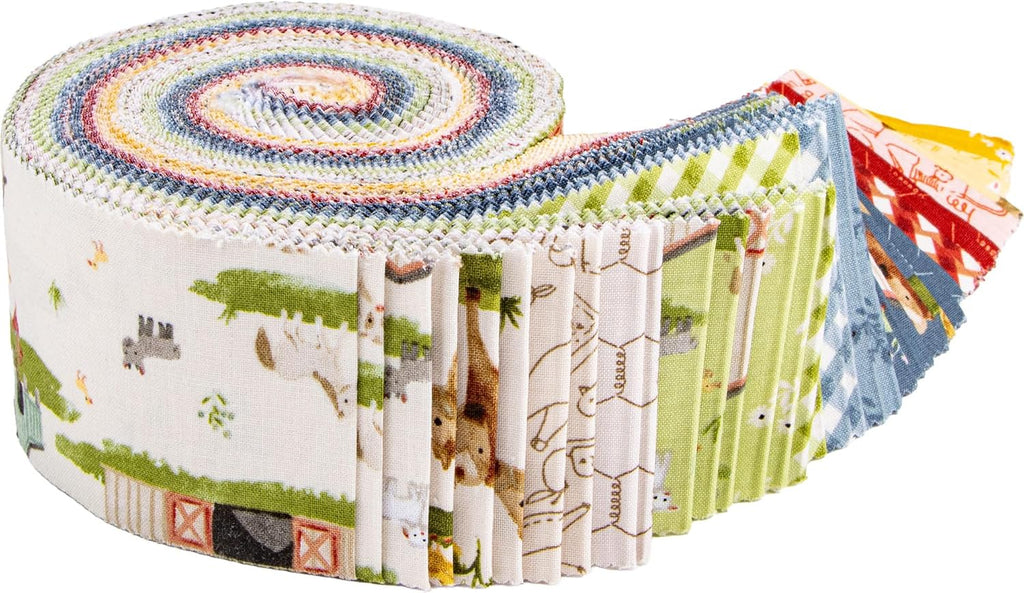 Kelsey Carlson Lil' Farm Friends Rolie Polie 40 2.5-inch Strips Jelly