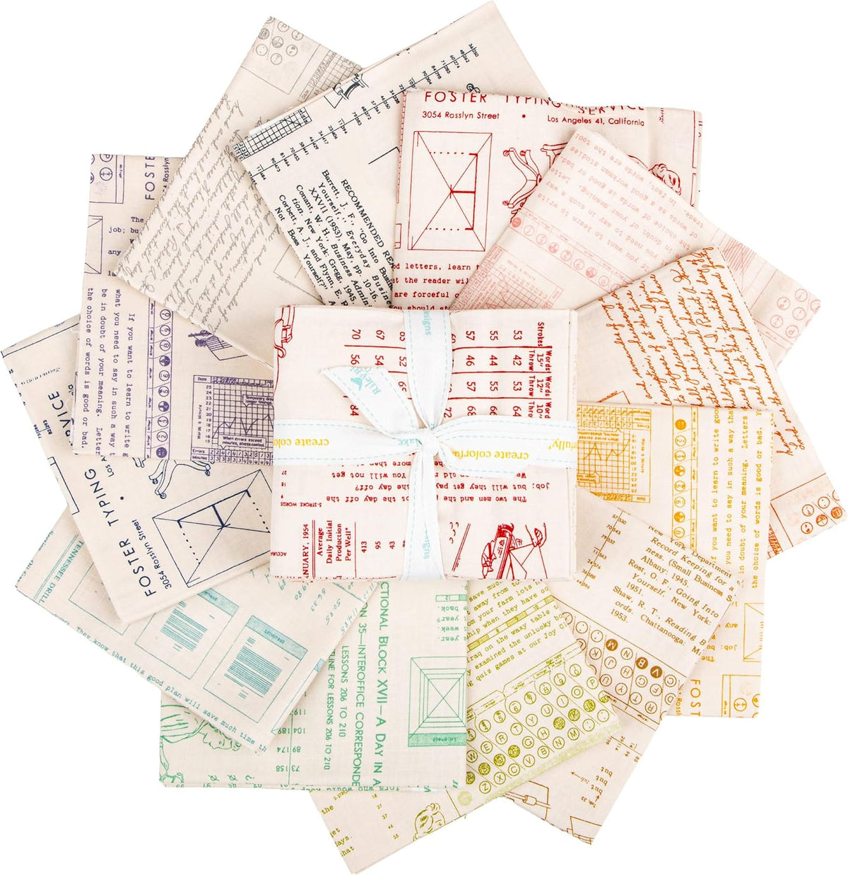 Lori Holt Type/ography B 12 Fat Quarters Riley Blake Designs
