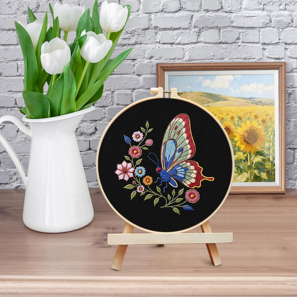 ERKOON Embroidery Kit for Beginners Adult, Cross Stitch Set Include