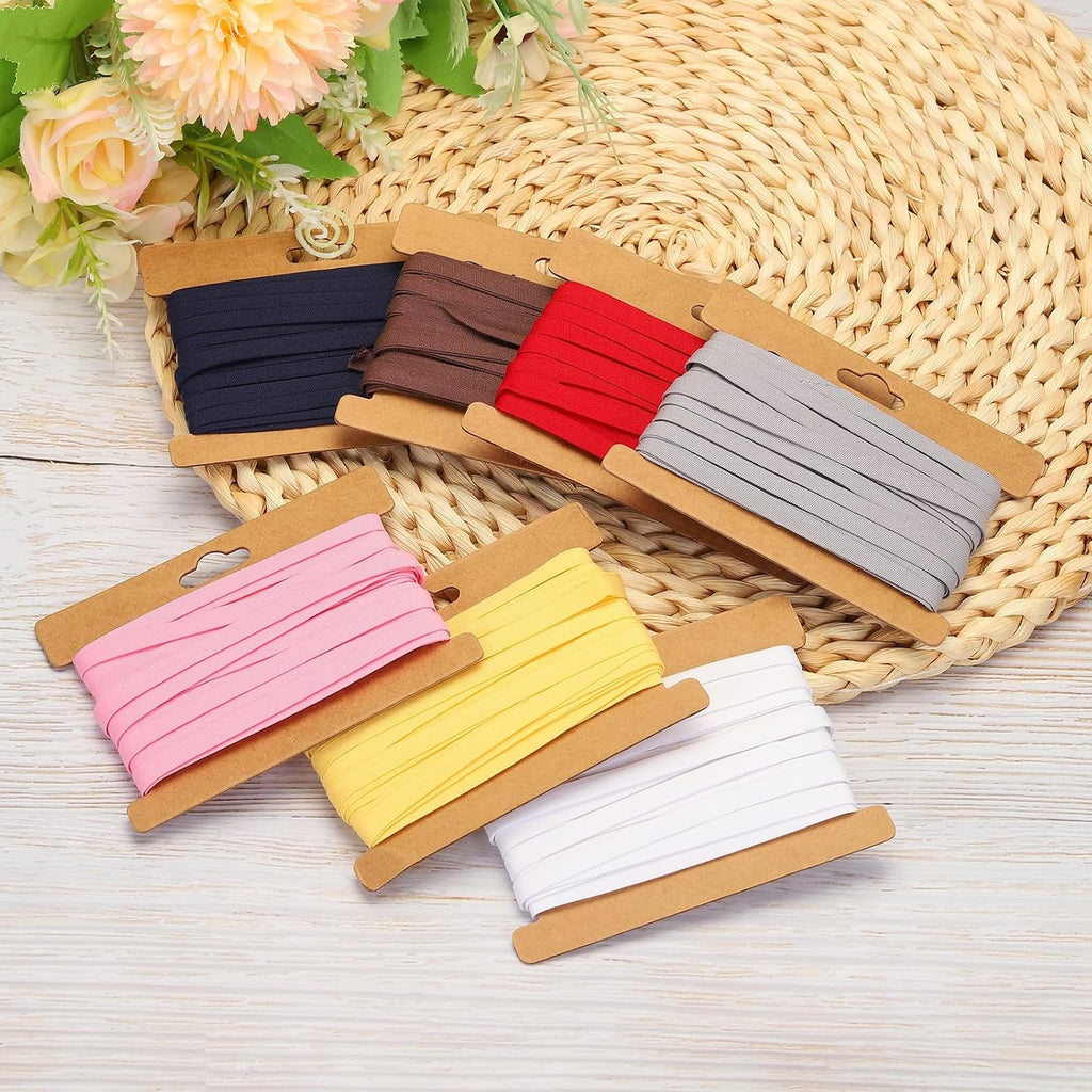MECCANIXITY 1/4 Inch Double Fold Bias Tape Cotton Continuous Bulk Bias