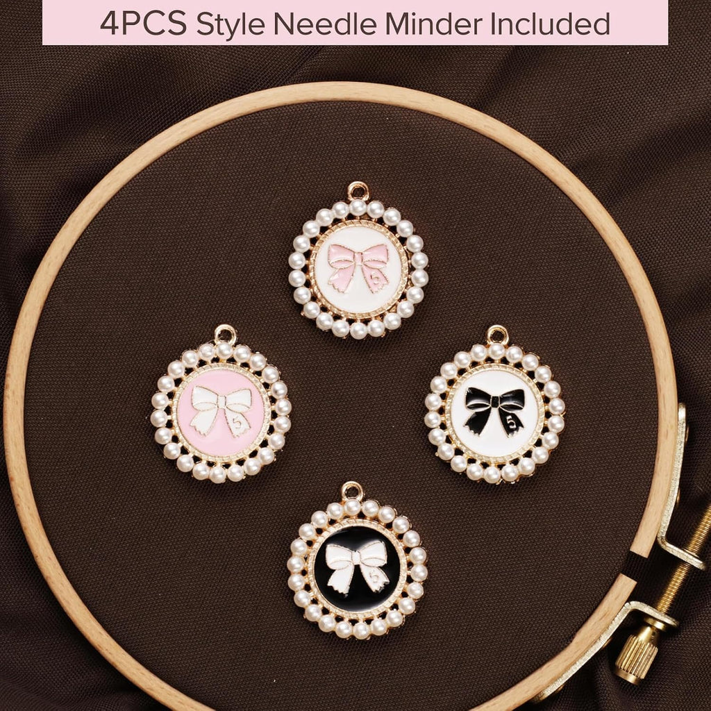 4pcs Needle Minder for Cross Stitch,Sewing Magnetic Needle Keeper,Cute