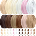 Syhood 12 Pack 36 Yard #5 Zipper Tape by Yard, Pulls, Skin Tone Color