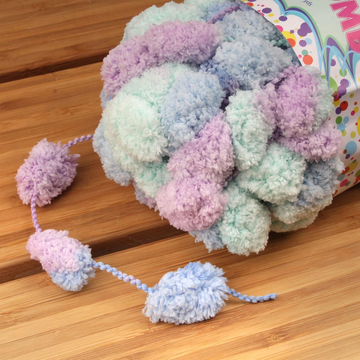 JubileeYarn Pom Bomb Yarn - Diamonds in The Sky - 4 Skeins