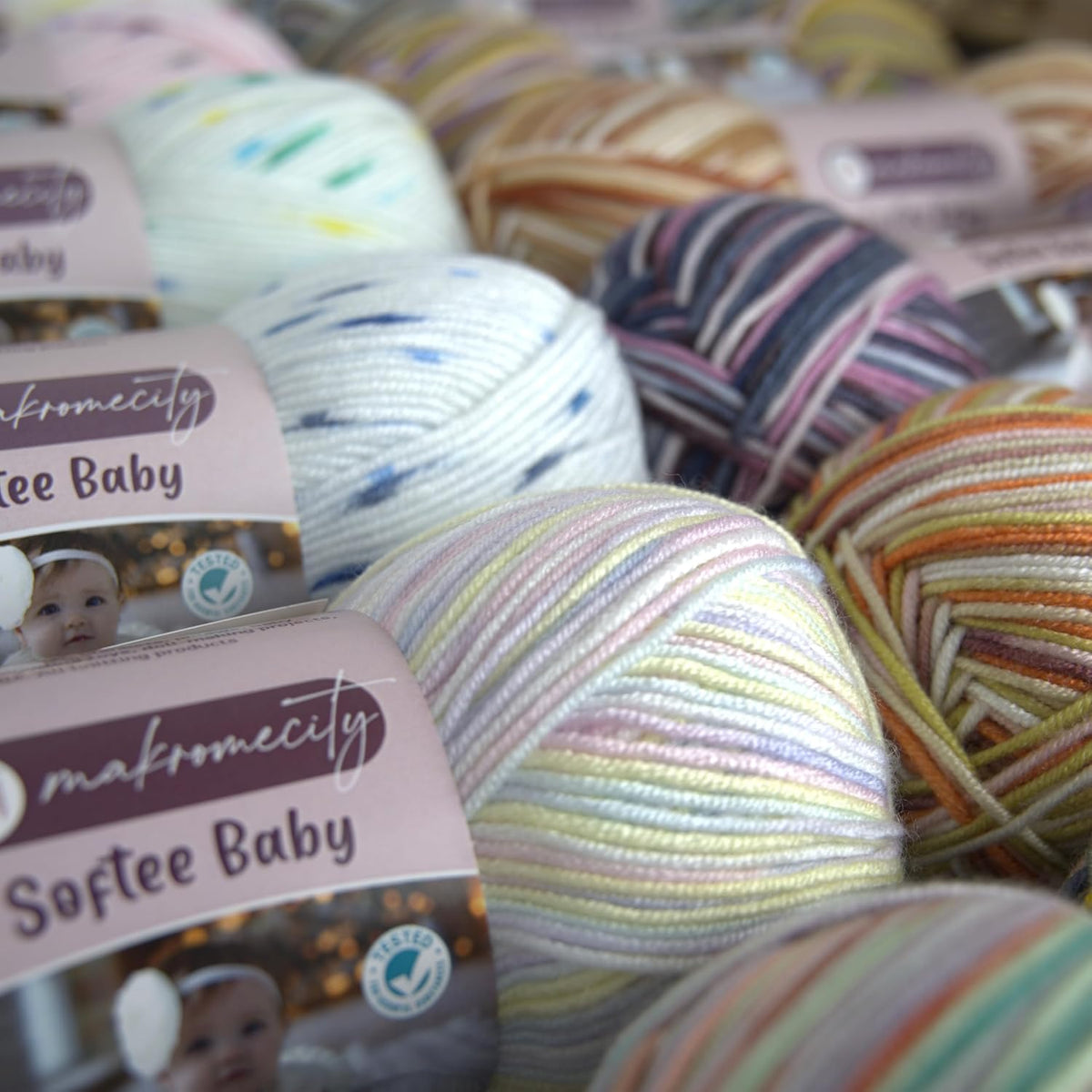Softee Baby Yarn,%100 Premium Anti-Pilling Acrylic, 3.5 Oz, 273 yd