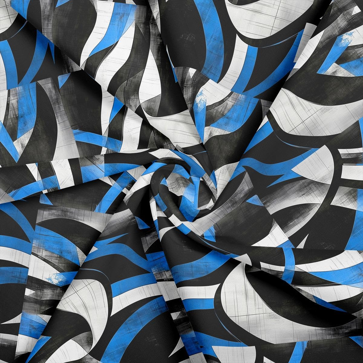 jejeloiu Abstract Art Cotton Fabric 1 Yard