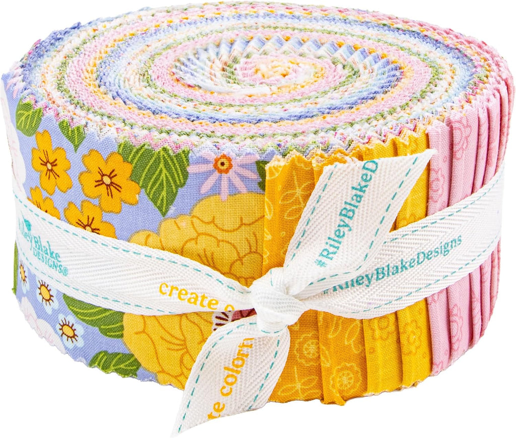 Little Darlin' Rolie Polie 40 2.5-inch Strips Jelly Roll Riley Blake