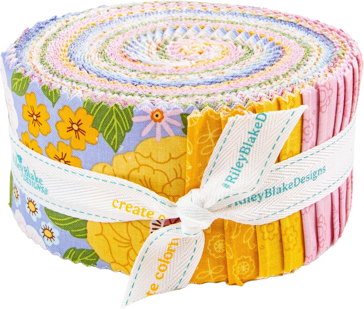 Little Darlin' Rolie Polie 40 2.5-inch Strips Jelly Roll Riley Blake