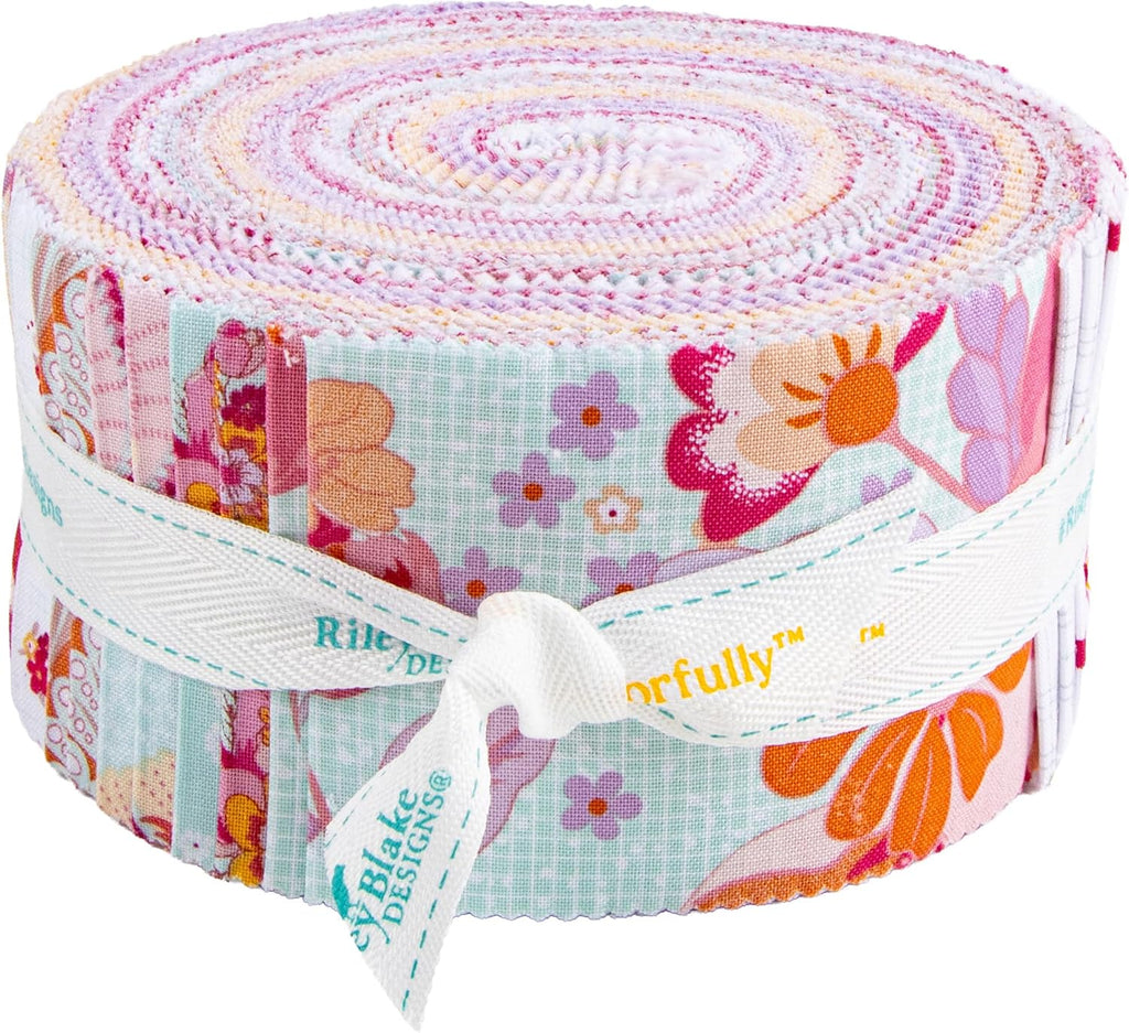Sue Daley Designs Flourish Rolie Polie 40 2.5-inch Strips Jelly Roll
