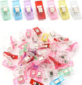 Pack of 50 Sewing Clips, Fabric Clips, Colourful Plastic Clips for