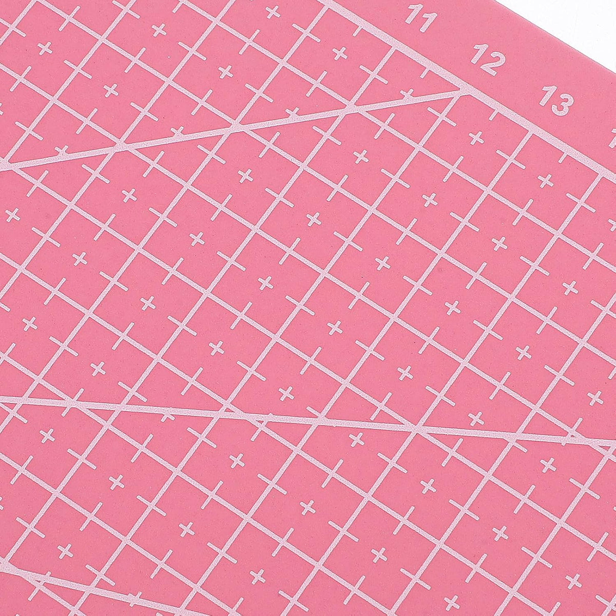 2pcs A5 Pink Double-sided Self-healing PVC Cutting Mat with Grid Lines