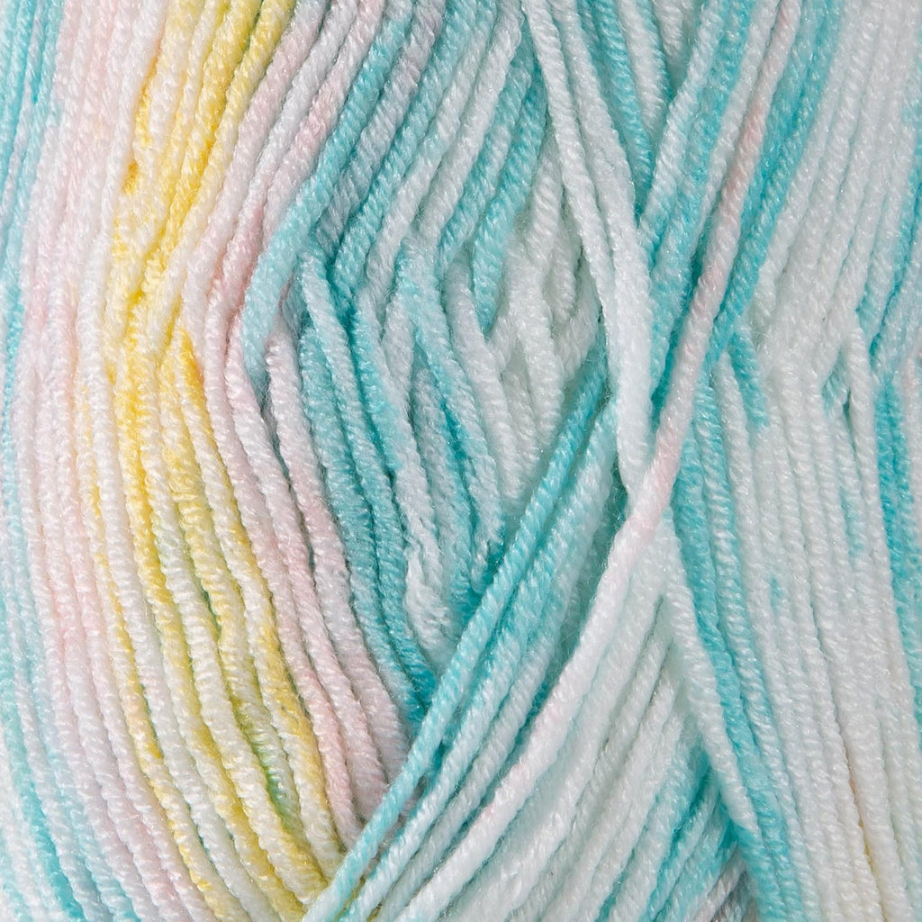 S Sensy Softee Baby-Anti-Pill Acrylic Yarn 5 Skeins Turquoise Yellow
