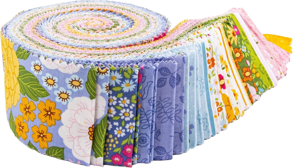 Little Darlin' Rolie Polie 40 2.5-inch Strips Jelly Roll Riley Blake