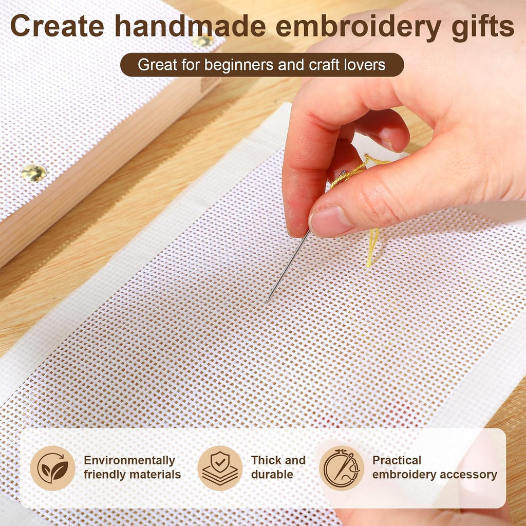 Moukeren 7 Pcs 12 x 14 Inches Needlepoint Canvas Starter Kit Include