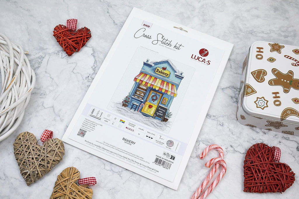 Luca-S counted cross stitch kit "Bakery", 17x20cm