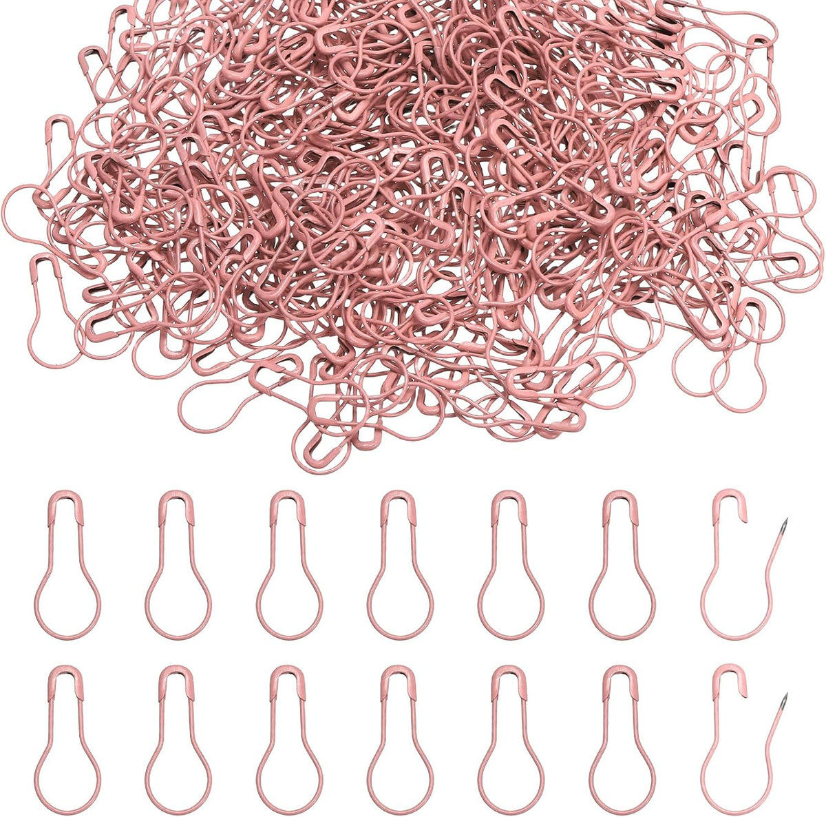 PATIKIL Safety Pins, 500Pcs Metal Bulb Safety Pins Stitch Markers
