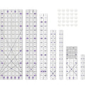 Quilting Ruler, 8 Piece Acrylic Quilting Templates, Sewing Ruler