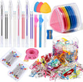 10Pcs Triangle Tailors Chalk with 100Pcs Sewing Clips, 100pcs Straight