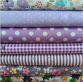 7PCS 18" x 22" Quilting Fat Quarters Fabric Bundles, for Sewing