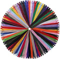YAKA 60 Pack of 12 Inches Mix Nylon Coil Zippers Bulk - Supplies