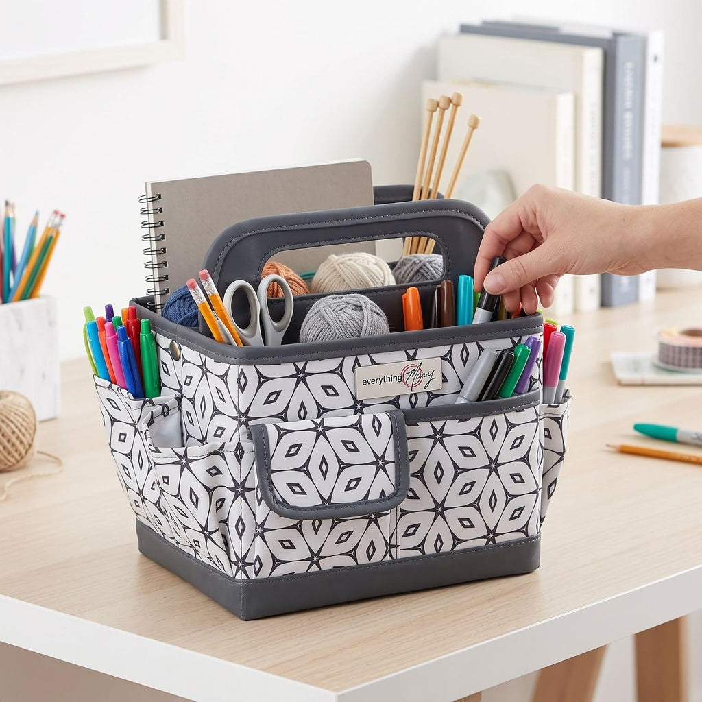 Everything Mary Desktop Organizer Caddy – Collapsible Craft & Sewing