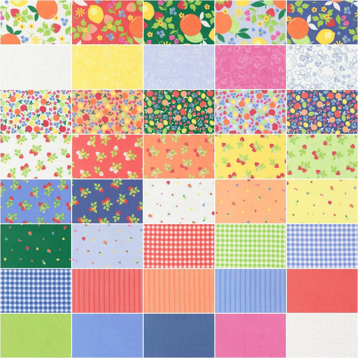 Fruit Salad Charm Pack By Corey Yoder 5-inch Precut Fabric Squares