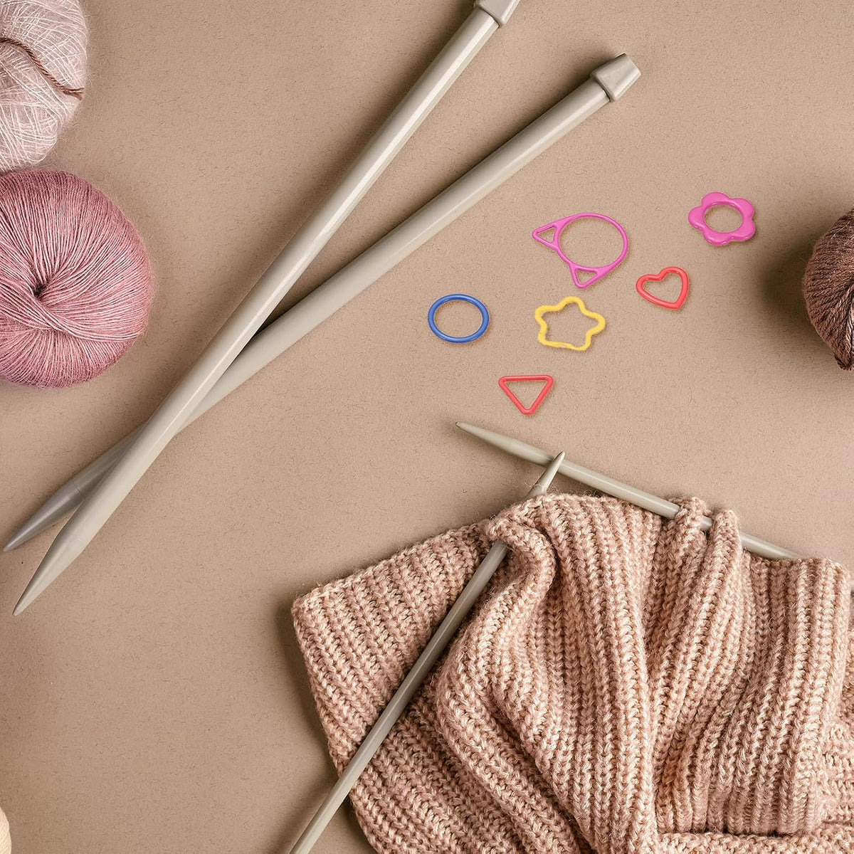 PATIKIL Crochet Stitch Markers, 30Pcs Knitting Markers Needle Pin Cat