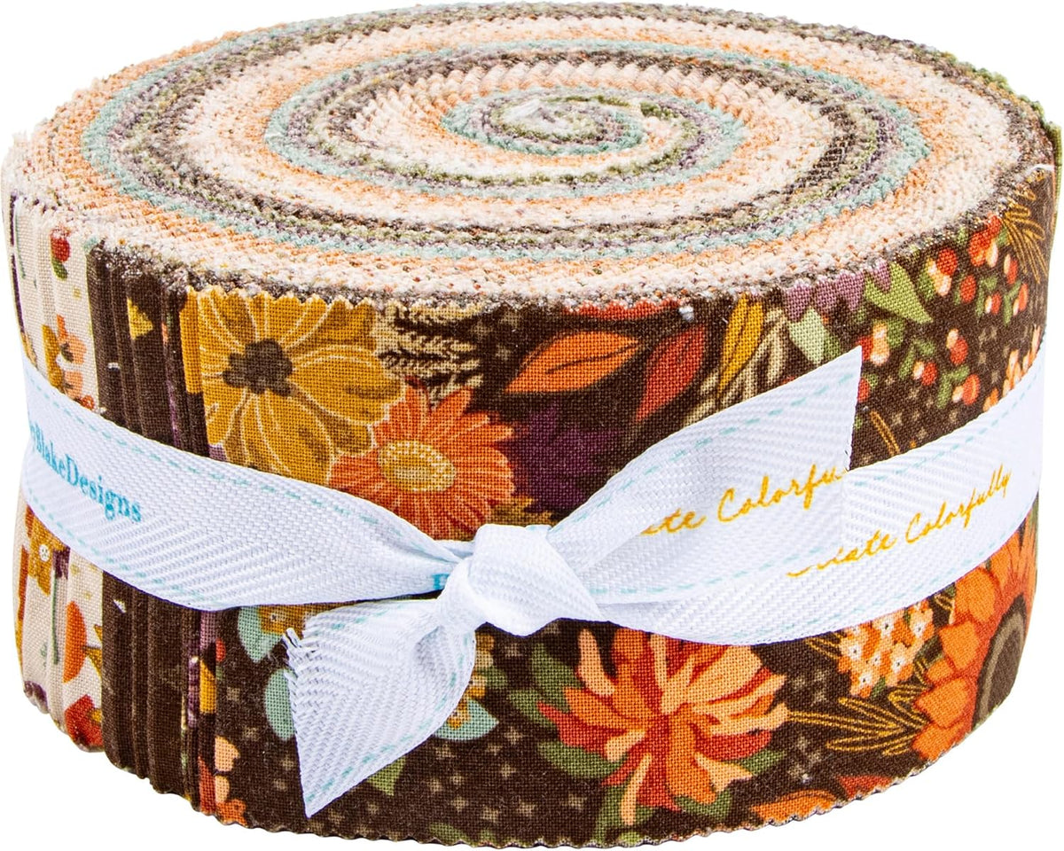 Sandy Gervais The Awe of Autumn Rolie Polie 40 2.5-inch Strips Jelly