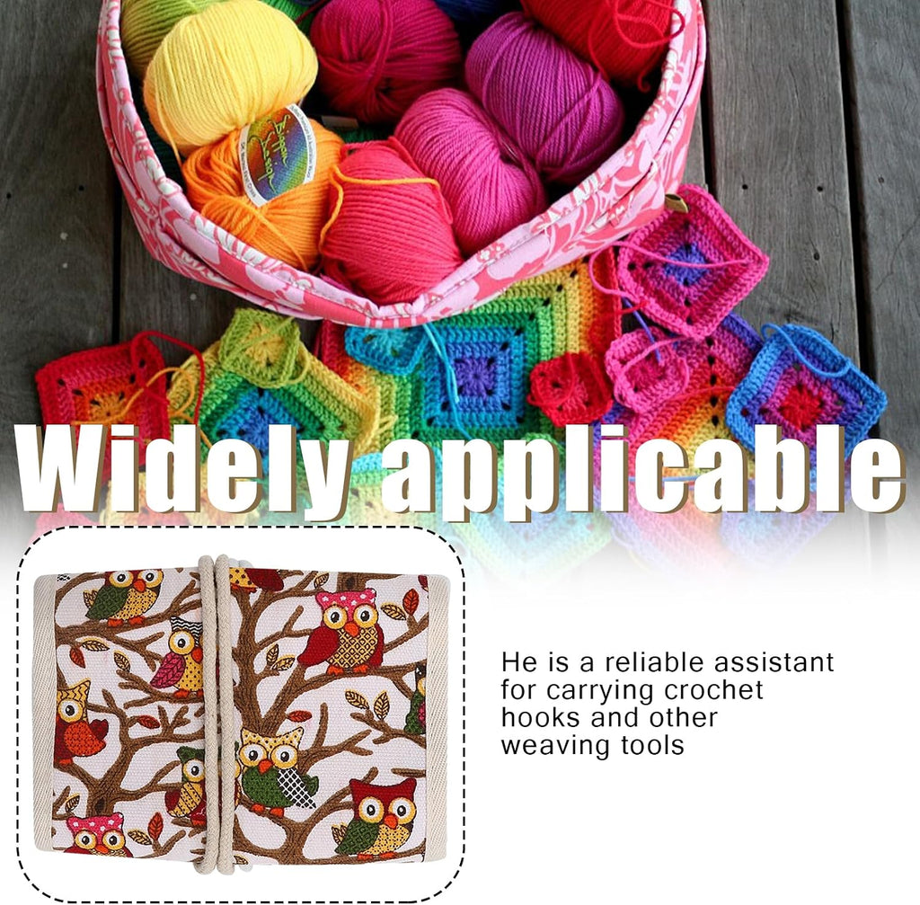 Owl Crochet Bag Crochet Needle Case Crochet Needle Empty Storage Bag