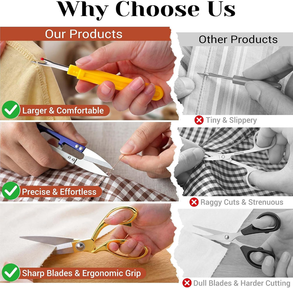 Snayurch Sewing Kit for Adults with Heavy Duty Fabric Scissors,38XL