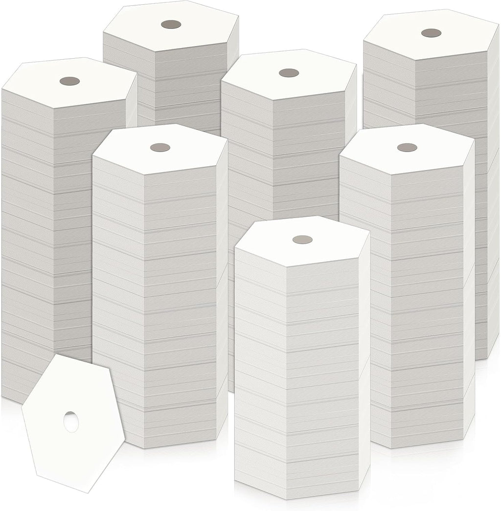 1000 PCS 0.5 Inch Hexagon Paper Piecing Templates for Quilting