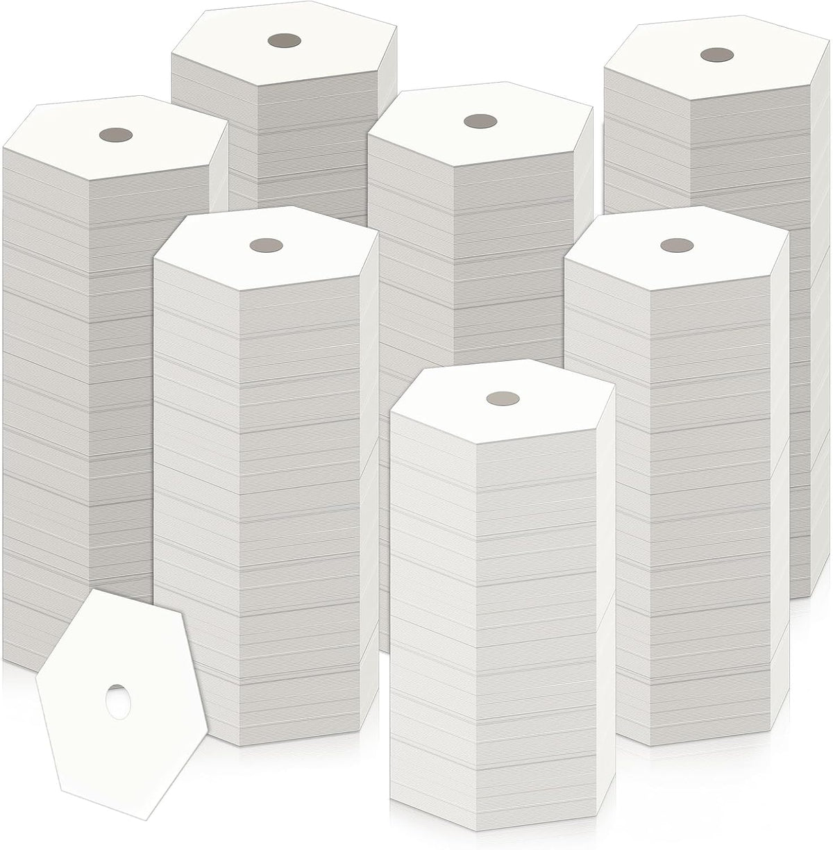 1000 PCS 0.5 Inch Hexagon Paper Piecing Templates for Quilting