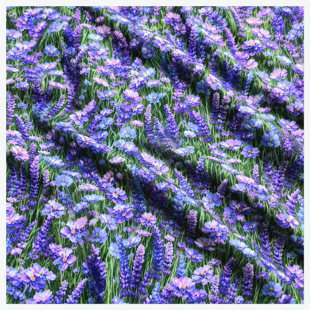 Timeless Treasures Lavender Forest Bloom Cotton Quilting Fabric by the